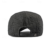 billige Men's Hats-Men's Flat Cap Ascot Hat Newsboy Hat Camel Brown Polyester Fashion Casual Street Daily Plain Adjustable Sunscreen Breathable