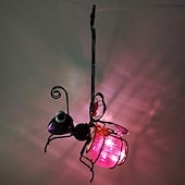 cheap Landscape Lights-LED Luminous Simulation Insect Iron Ornaments Creative Painted Handicraft Pendants with Long Wings Ants Butterflies Home Courtyard Garden Decoration Pendants  1PC