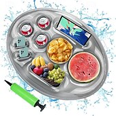 Недорогие Спорт и отдых на свежем воздухе-Всё для игры с водой Надувные игрушки и бассейны Сад Круглый Надувной Бассейн Нетоксичный Геометрический узор PVC Пляж Креатив на открытом воздухе лето Все Детские Взрослые