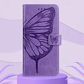 economico Cover per iPhone-telefono Custodia Per iPhone16 iPhone 15 Pro Max Plus iPhone 14 13 12 11 Pro Max Plus Mini SE Per retro Con supporto A calamita con cinturino da polso Farfalla Retrò TPU pelle sintetica
