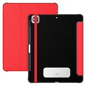 Недорогие чехол для iPad-Таблетка Чехлы панели Назначение Apple ipad 9th 8th 7th Generation 10.2 inch iPad Pro 12.9&#039;&#039; 5th iPad Air 3-й Портативные Держатель для карандашей Тройная подставка ТПУ Кожа PU
