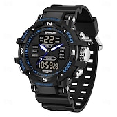 abordables Relojes digitales-Reloj digital SANDA para hombres deporte al aire libre moda reloj de pulsera cronómetro luminiscente reloj despertador cuenta regresiva reloj de TPU