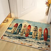billiga Dörrmattor-sommar sufer board område matta kök matta halkfri oljesäker golvmatta vardagsrum matta inomhus utomhus matta sovrum dekor badrum matta entré matta dörr matta