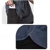 Χαμηλού Κόστους Σορτς Τρεξίματος-Ανδρικά Pantaloni Scurți de Alergat Σορτς γυμναστικής Φούτερ Τσέπη 2 σε 1 Ελαστική ζώνη μέσης Κοντά Παντελονάκια ΕΞΩΤΕΡΙΚΟΥ ΧΩΡΟΥ Αθλήματα &amp; Ύπαιθρος Αθλητικό Γρήγορο Στέγνωμα Ελαφρύ Moale