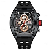 cheap Quartz Watches-MINI FOCUS Men Quartz Watch Outdoor Fashion Casual Wristwatch Luminous Calendar Waterproof Decoration Silicone Gel Watch