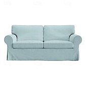 cheap Sofa Cover-2 Seat Sofa Cover or  2 Seat Sofa Bed Cover with Cushion Covers and Backrest Covers For Ektorp Couch Slipcover Washable Furniture Protector  LITB PRIME cover Ektcover