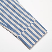 preiswerte Herren Elite Hemden-Herren Hemd Sommerhemd Freizeithemd Knopfhemd Schwarz Blau Langarm Streifen Revers Urlaub Alltagskleidung Bekleidung Baumwolle 100% Baumwolle Mode Hawaiianisch Lässig