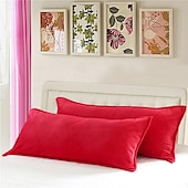abordables Coussins tendances-Housse de coussin décorative de couleur unie, 1 pièce, taie d&#039;oreiller carrée douce, pour chambre à coucher, salon, canapé, chaise