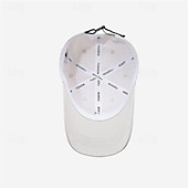 preiswerte Baseballkappe für Herren-Herren Cap Basecap Sonnenhut Kappe Schwarz Weiß Polyester Modisch Brautkleider schlicht Strasse Täglich Feste Farbe Einstellbar Sonnenschutz Atmungsaktiv