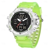 abordables Relojes digitales-Reloj digital SANDA para hombres deporte al aire libre moda reloj de pulsera cronómetro luminiscente reloj despertador cuenta regresiva reloj de TPU
