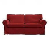 cheap Sofa Cover-2 Seat Sofa Cover or  2 Seat Sofa Bed Cover with Cushion Covers and Backrest Covers For Ektorp Couch Slipcover Washable Furniture Protector  LITB PRIME cover Ektcover