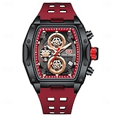 cheap Quartz Watches-MINI FOCUS Men Quartz Watch Outdoor Fashion Casual Wristwatch Luminous Calendar Waterproof Decoration Silicone Gel Watch