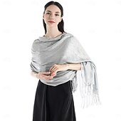 رخيصةأون شالات-شالShawls مشد نسائي أنيق يلمع و يبرق بدون كم بوليستر لفات الزفاف مع لون نقي من أجل مناسب للحفلات للربيع والصيف