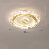 olcso Mennyezeti lámpák-led mennyezeti lámpák szabályozható 40/50cm 1 könnyű fém falba süllyesztett mennyezeti lámpa beltéri mennyezetbe energiatakarékos világítás modern skandináv stílusú nappali hálószoba 110-240V csak