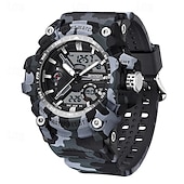 economico Orologi digitali-Orologio digitale SANDA da uomo Orologio sportivo all&#039;aperto moda casual cronometro luminoso sveglia impermeabile in TPU