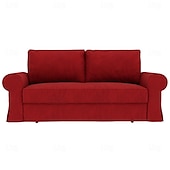 economico Copridivano-Copridivano letto in cotone al 100% di colore uniforme foderine in cotone trapuntato