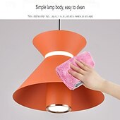 economico Luci a sospensione-lampada a sospensione a led isola cucina lampada a sospensione 1 luce 15 cm design singolo metallo finiture verniciate camera da letto moderna in stile nordico sala da pranzo 110-240v