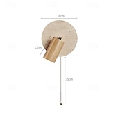 cheap Indoor Wall Lights-LED Wall Light Modern Pull Chain Stone E27 Wall Lamps Creative Wall Sconces Adjustable Nordic for Bedroom, Living Room, Bedside, Corridor Wall Sconces
