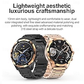 preiswerte Smartwatch-696 HK98 Smartwatch Fitness Tracker EKG PPG Bluetooth-Anruf Erinnerung Android iOS IP67 48mm 1.43&quot;