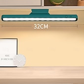 baratos Luzes de leitura-Lâmpada de mesa led recarregável de 1 unidade com controle de toque, luz de leitura led 2000mah operada por bateria, ímã de toque tricolor, removível e portátil