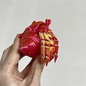 Недорогие Устройства для снятия стресса-3D-печать шестикрылого ангела Иллидана с подвижными суставами динозавр с большой пастью и множеством подвижных суставов повезло