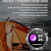 お買い得  スマートウォッチ-696 KC80 スマートウォッチ 1.43 インチ スマート·ウォッチ ブルートゥース ECG + PPG 歩数計 着信通知 と互換性があります Android iOS 女性 男性 ハンドフリーコール メッセージ受信通知 IP 67 47mmウォッチケース