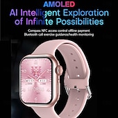 billige Smartarmbånd-696 HK9MINI Smartklokke 1.75 tommers Smart armbånd Smartwatch blåtann Skritteller Samtalepåminnelse Søvnmonitor Kompatibel med Android iOS Dame Herre Håndfri bruk Meldingspåminnelse IP 67 36mm urkasse