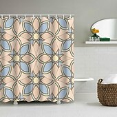 billige Dusjforheng-Dusjforheng med kroker 180cm*180cm(70&quot;*70&quot;) polyester vaskbar vanntett mønster baderoms badekar dekor abstrakt