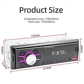 cheap Bluetooth Car Kit/Hands-free-Car Radio Stereo Player Digital Bluetooth MP3 Player 60Wx4 FM Audio Stereo Music USB/SD with In Dash AUX Input