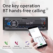 abordables Kits Bluetooth/mains libres pour voiture-Lecteur mp3 de voiture/voiture à broche unique 12 V Bluetooth effet sonore stéréo mains libres clé USB insertion et réception machine tout-en-un