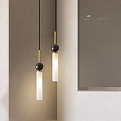 お買い得  アイランドライト-LEDペンダントライト キリナシェイプ 大理石真鍮ペンダントライト、3色ライトペンダントランプ、G9光源、シンプルなイタリア製シャンデリア、リビングルーム用天井照明器具