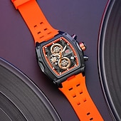 cheap Quartz Watches-MINI FOCUS Men Quartz Watch Outdoor Fashion Casual Wristwatch Luminous Calendar Waterproof Decoration Silicone Gel Watch
