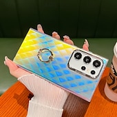 levne Pouzdra pro Samsung-telefon Carcasă Pro Samsung Galaxy S24 S24 Ultra Plus S23 Ultra Plus S22 Ultra A55 A35 A25 A15 5G A54 A34 A14 S25 Ultra Zadní kryt Bling Glitter Lesklé Prstencová spona Nárazuvzdorné TPU Pokování