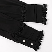 preiswerte Oberteile-Retro Vintage Mittelalterlich Renaissance Bluse / Hemd Pirat Prinzessin Einfarbig Damen Seeräuber königlich Steampunk Halloween Karneval Maskerade Alltagstauglich Erwachsene Hemd
