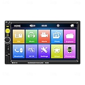 baratos Leitores multimédia para automóvel-Fyautoper carro estéreo duplo din rádio do carro 7 polegada mp5 player tela sensível ao toque rádio fm receptor de áudio multimídia player 7010b dropshipping
