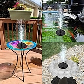 cheap Underwater Lights-Solar Fountain Water Pump with color LED Lights for Bird Bath Floating Garden Pond Tank Solar Pump