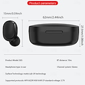 cheap TWS True Wireless Headphones-E6S True Wireless Headphones TWS Earbuds In Ear Bluetooth 5.3 Stereo Auto Pairing LED Power Display for Apple Samsung Huawei Xiaomi MI  Everyday Use Traveling Cycling Travel Entertainment