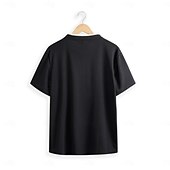 cheap Men&#039;s Classic Polo-Men&#039;s Collarless Golf Shirts Banded Collar Shirt Street Casual Notched V Neck Short Sleeve Fashion Basic Plain Button Summer Regular Fit Black White Navy Blue Gray Collarless Golf Shirts