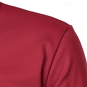 cheap Sports-Men&#039;s Golf Shirt Golf Polo Work Casual Stand Collar Short Sleeve Basic Modern Color Block Patchwork Button Spring &amp; Summer Regular Fit Wine Pink Navy Blue Green Golf Shirt