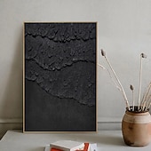 abordables Peintures Abstraites-peint à la main 3d texturé blanc peinture abstraite sur toile 3d texturé art mural boho moderne toile art salon décor pattle couteau peinture à l&#039;huile décor à la maison hôtel pièce d&#039;art