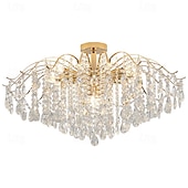 levne Lustry-led lustr 42/50/60/80/100 cm 6/10/12/14/16 hlavová žárovka není součástí galvanizovaného provedení křišťálový kov moderní moderní styl ložnice jídelna mini přívěsek 110-240v