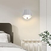 abordables Apliques de pared para interior-Luces de pared interiores LED Luz de lectura de cabecera con versión de luz nocturna e interruptor independiente Aplique de pared de tocador RV giratorio de 350 ° Lámpara de pared de metal para sala