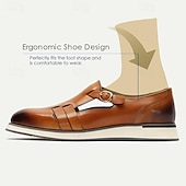 cheap Premium Leather Sandals-Men&#039;s Sandals Leather Shoes Fishermen sandals Leather Italian Full-Grain Cowhide Breathable Comfortable Slip Resistant Buckle Brown