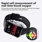 abordables Relojes inteligentes-F300 reloj inteligente para exteriores para hombres, reloj inteligente con llamada bluetooth para android ios ip67, relojes deportivos impermeables para fitness y música