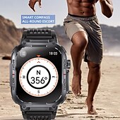 preiswerte Intelligente Armbänder-696 S320B Smartwatch 2.02 Zoll Smart-Armband Bluetooth Schrittzähler Anruferinnerung Schlaf-Tracker Kompatibel mit Android iOS Herren Freisprechanlage Nachrichterinnerung Step Tracker IP 67 44mm
