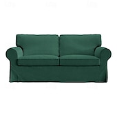 cheap Sofa Cover-2 Seat Sofa Cover or  2 Seat Sofa Bed Cover with Cushion Covers and Backrest Covers For Ektorp Couch Slipcover Washable Furniture Protector  LITB PRIME cover Ektcover