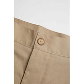 abordables Vacances-Homme Shorts cargo Shorts Shorts en Lin Shorts d'été Patchwork Avec Poches Bloc de Couleur Couleur Pleine Confort Respirant Court Occasionnel Quotidien Extérieur Mode Designer Vert Kaki Non Elastique