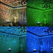 お買い得  スターギャラクシープロジェクターライト-1個の海洋波プロジェクター、水の波紋ライトプロジェクターライト、スタープロジェクター、ギャラクシープロジェクター、寝室のナイトライトプロジェクター、ゲームルーム、ホームシアター、天井、部屋の装飾用のバレンタインギフト。