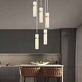 abordables Éclairages grappe-3 lumières 5 lumières 28 cm Conception unique Conception de l&#039;île Lampe suspendue Acrylique Acrylique Plaqué Finitions Peintes Moderne Style nordique 85-265V