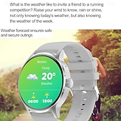 tanie Smartwatche-696 HK30 Inteligentny zegarek 1.43 in Inteligentny zegarek Bluetooth EKG + PPG Krokomierz Powiadamianie o połączeniu telefonicznym Kompatybilny z Android iOS Damskie Męskie Odbieranie bez użycia rąk